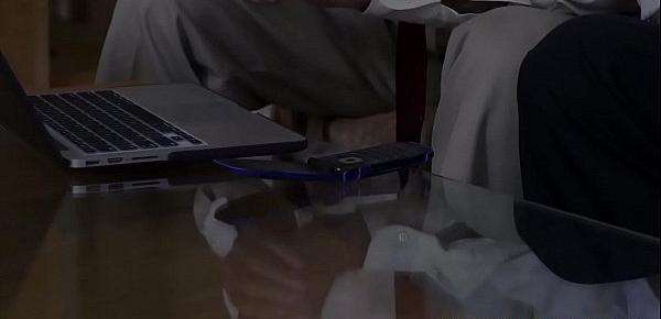 Busty teen gets orally pleased by oldman